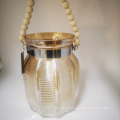 Vase en verre de style coque nacrée légère à thé